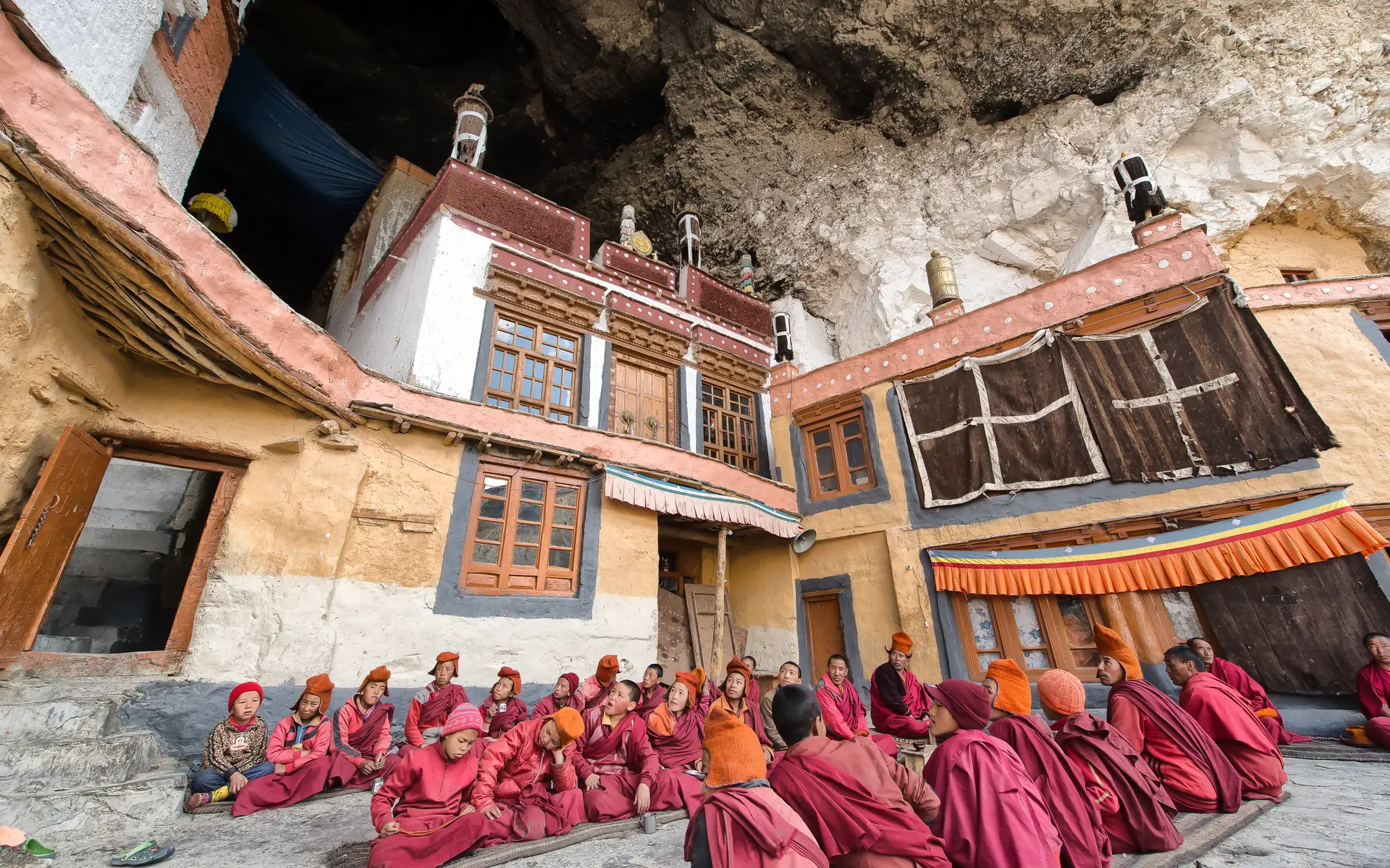 Monastery gathering in Ladakh