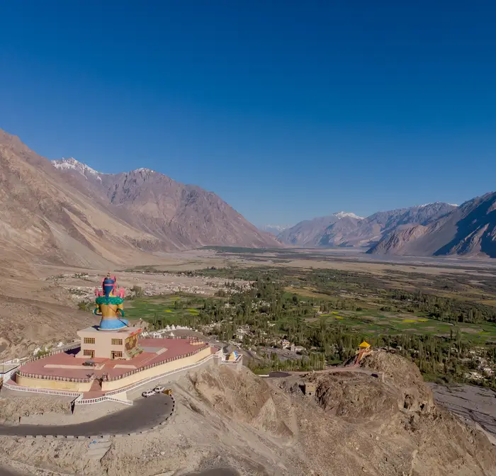 Ladakh valley and monastery for where we are today